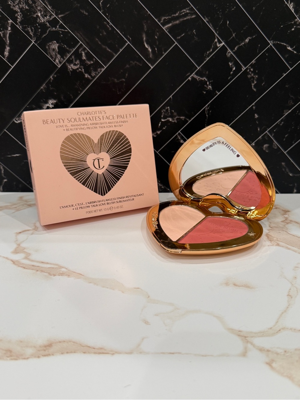 Charlotte Tilbury Pillow Talk Beauty Soulmates Face Palette Flawless PEACH